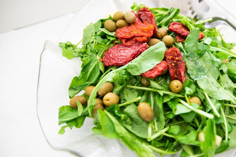 Harvest grain salad with roasted vegetables and balsamic vinaigrette
